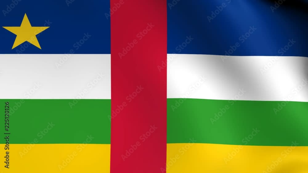flag of central africa waving animation flag of central africa waving animation