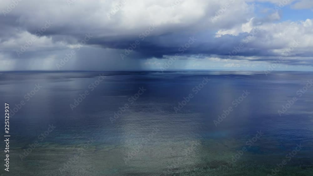 Ocean and storm cloud Ocean and storm cloud