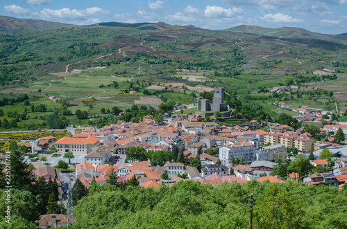 Panorámica de la villa de Montalegre, Terras de Barroso. Distrito de Vila Real. Portugal. photo
