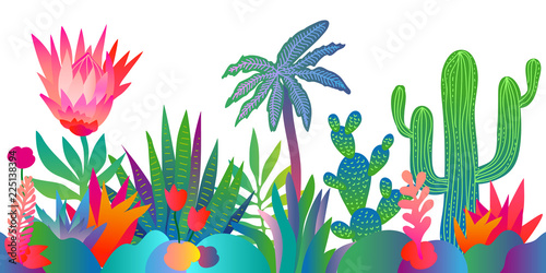 Fantasy tropical landscape. 