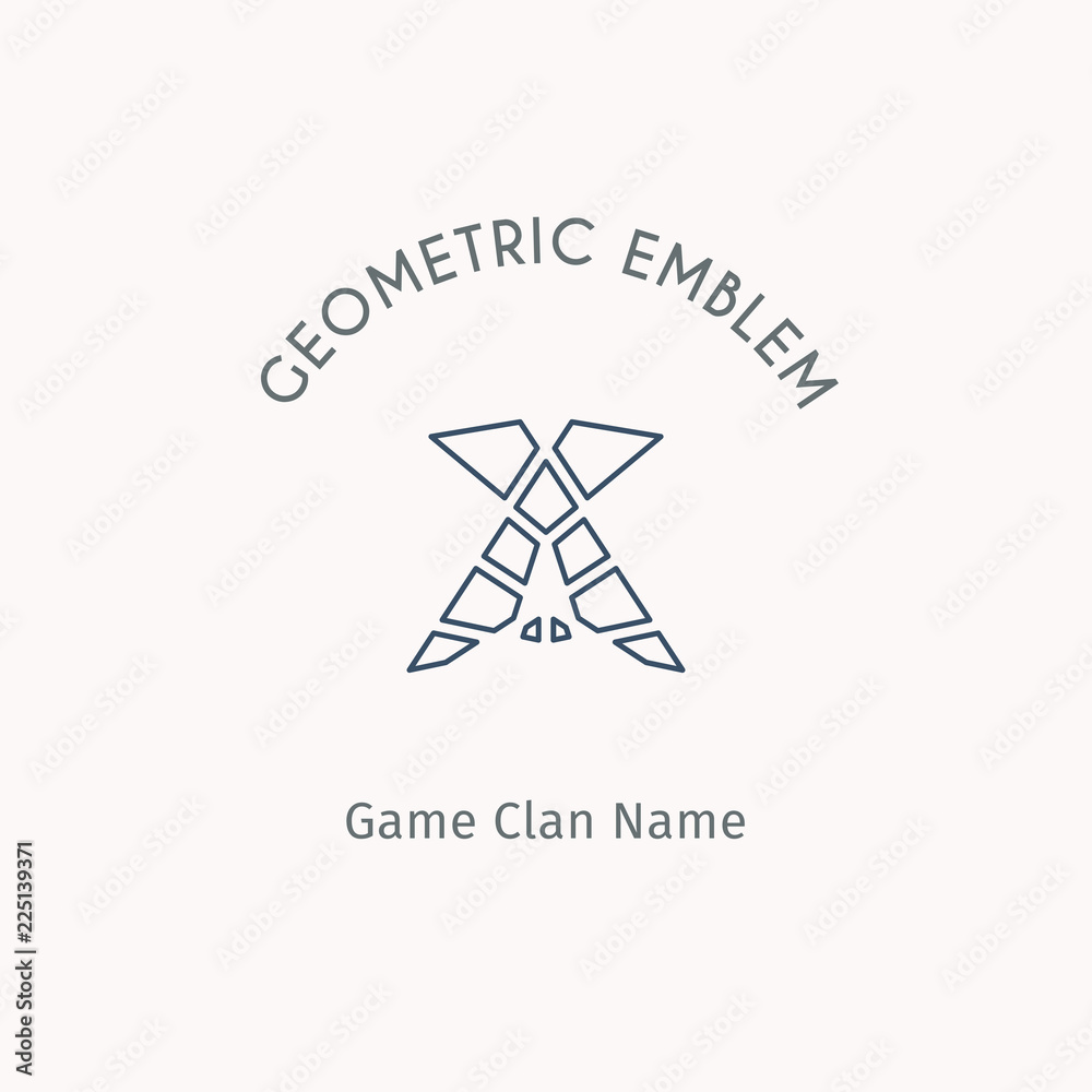 Vector geometric symbol Vector geometric symbol