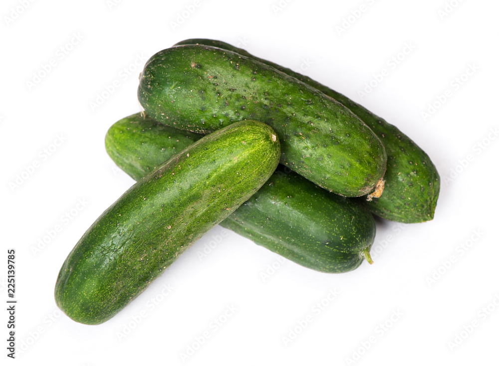 Group of natural cucumbers Group of natural cucumbers