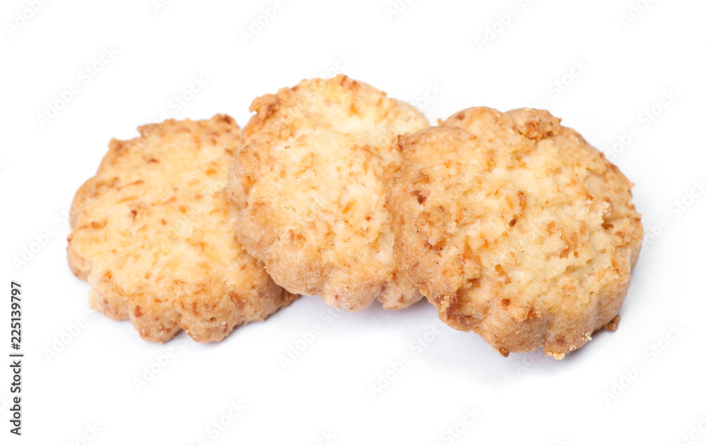 Group of tasty coconut biscuits Group of tasty coconut biscuits