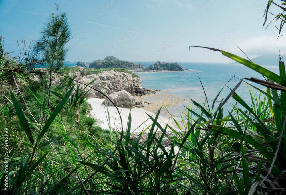 Wunderschönen Strand / Ozean Blick an der Inselgruppe Ishigaki.