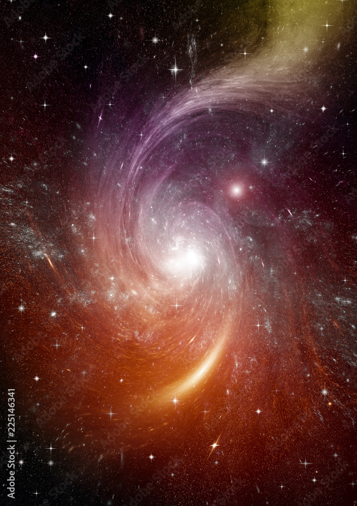 galaxy in a free space galaxy in a free space