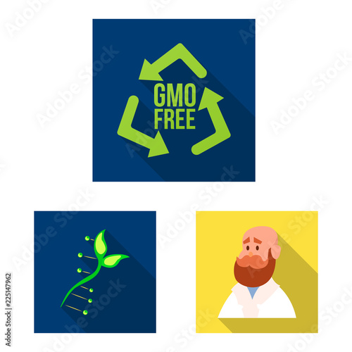 Isolated object of  and  sign. Collection of  and  vector icon for stock.