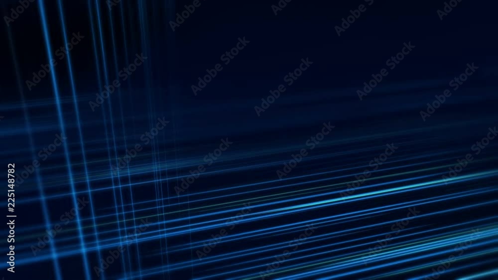 Blue techno shining abstract background. Seamless loop cycle animation.