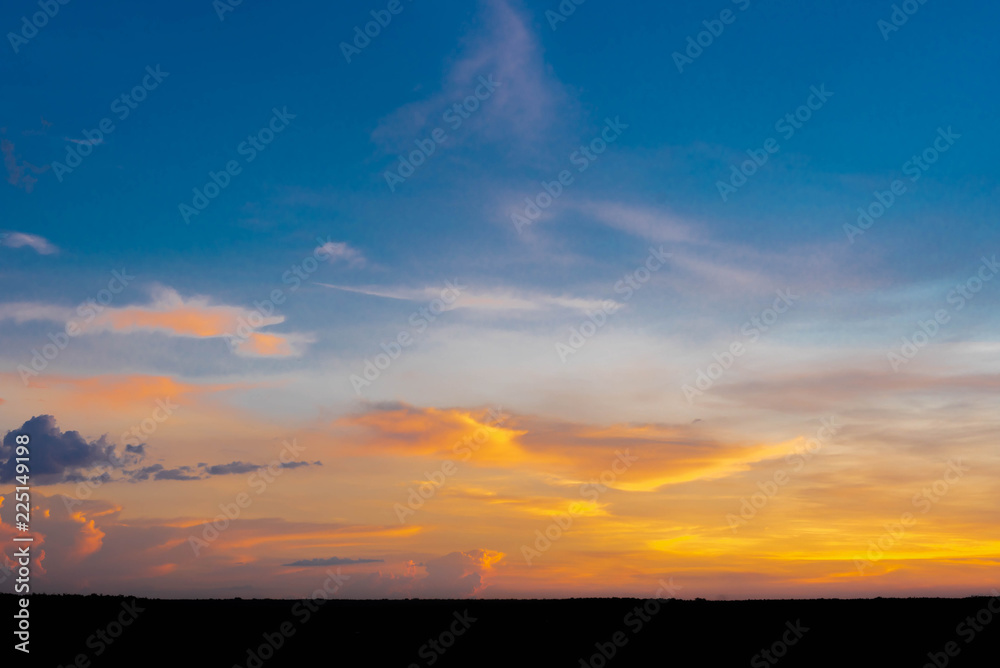 Evening Sky with beautiful sunset Evening Sky with beautiful sunset
