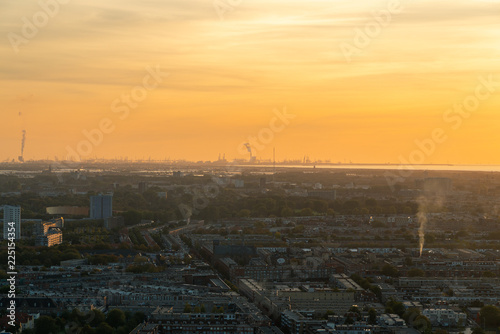 The hague city skyline viewpoint  Netherlands