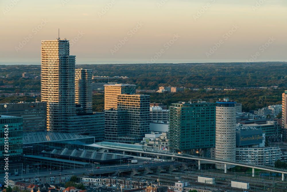 Fototapeta premium The hague city skyline viewpoint, Netherlands