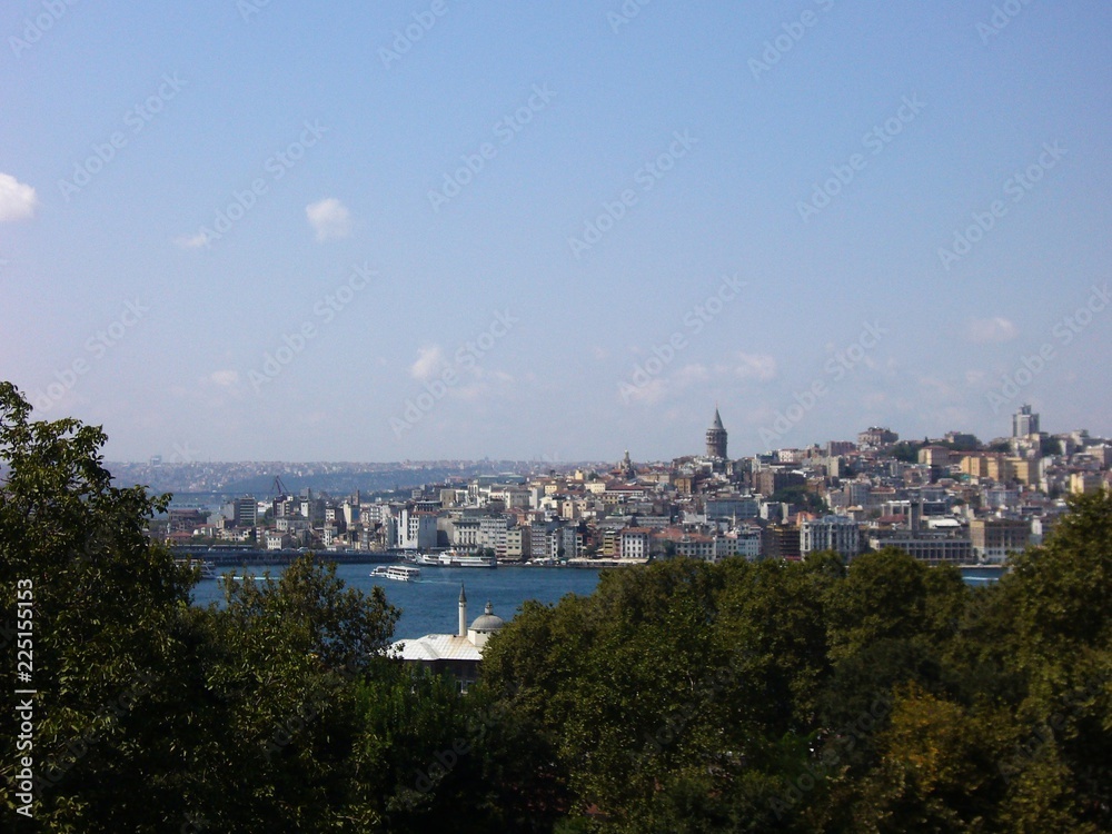 vista della città, istanbul, turchia