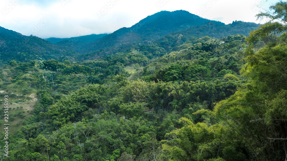 mountain view at the sierra nevada in colombia