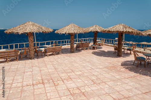 Fototapeta Naklejka Na Ścianę i Meble -  Holidays in Egypt. Summer vacation in Sharm El Sheikh. The Egyptian red sea