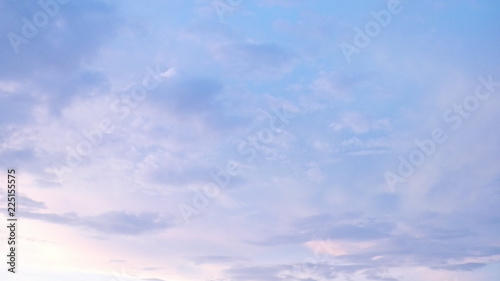 Fototapeta Naklejka Na Ścianę i Meble -  Evening Pink Sky with Clouds