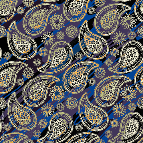 Paisley seamless pattern