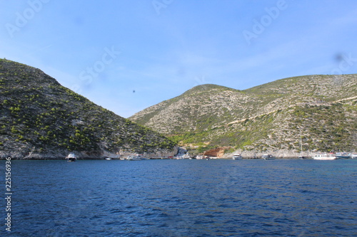 port view from the sea 