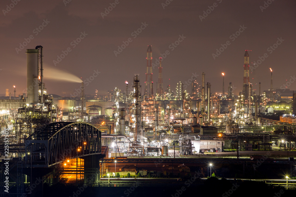 岡山の工場夜景