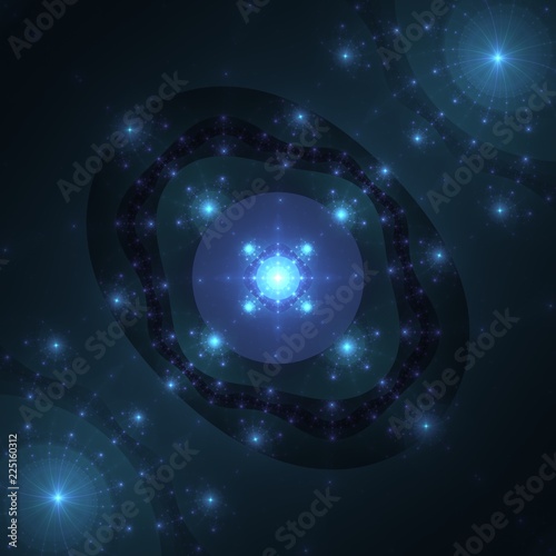 Blue Energies Connecting Stars