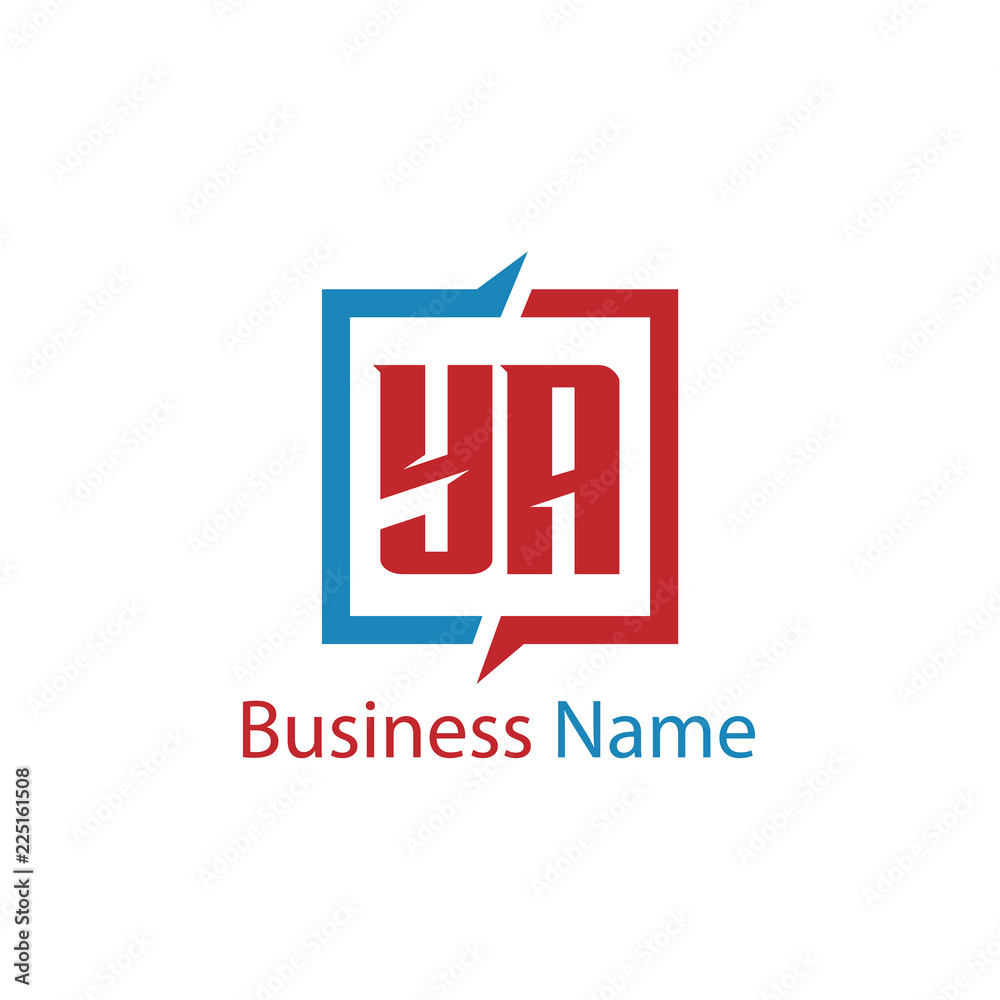Initial Letter YA Logo Template Design Initial Letter YA Logo Template Design