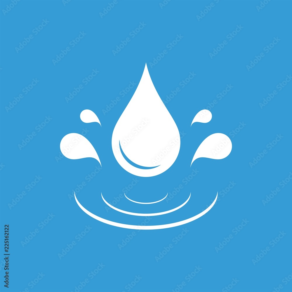 Drop flat vector icon. Water spray flat vector icon. Splash flat vector icon Drop flat vector icon. Water spray flat vector icon. Splash flat vector icon