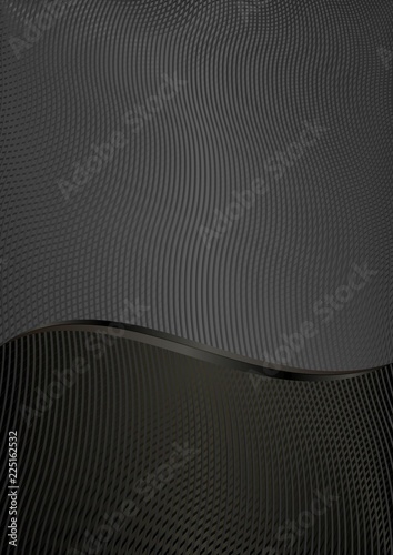 black background divided into two
