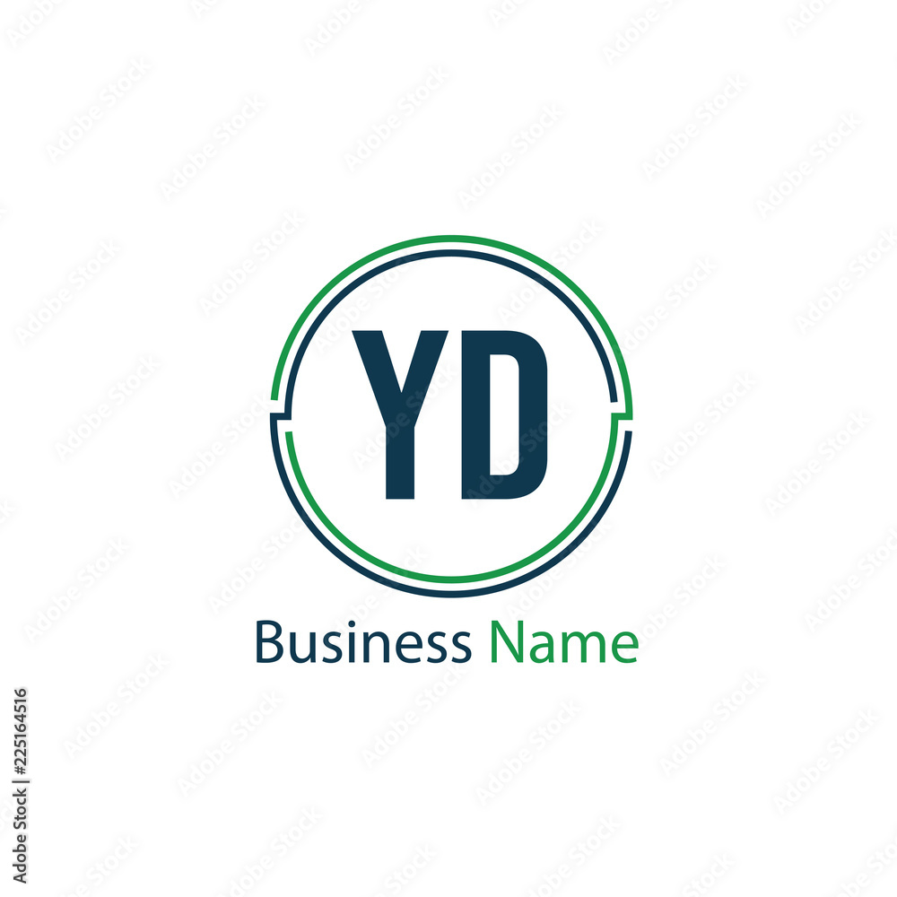 Initial Letter YD Logo Template Design