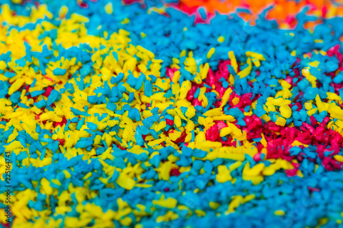 Multi-colored background close-up © Valeriia