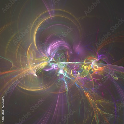 Fractal Expanding Energy Abstract Background