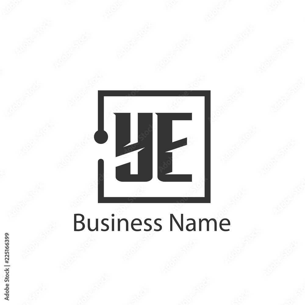 Initial Letter YE Logo Template Design Initial Letter YE Logo Template Design