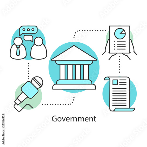 Government concept icon