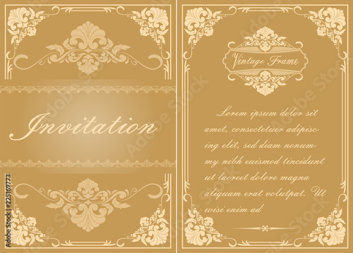 decorative frame in vintage style
