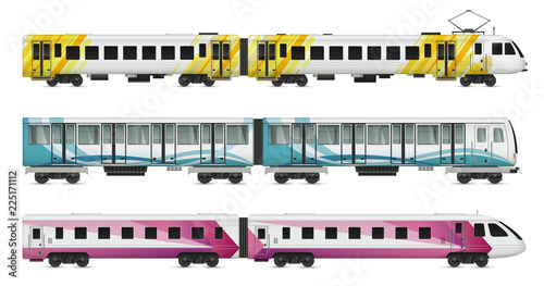 Rail Transport Cars Set