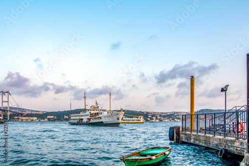 Ortakoy mosque and Bosphorus bridge, Istanbul, Turkey © blackdiamond67
