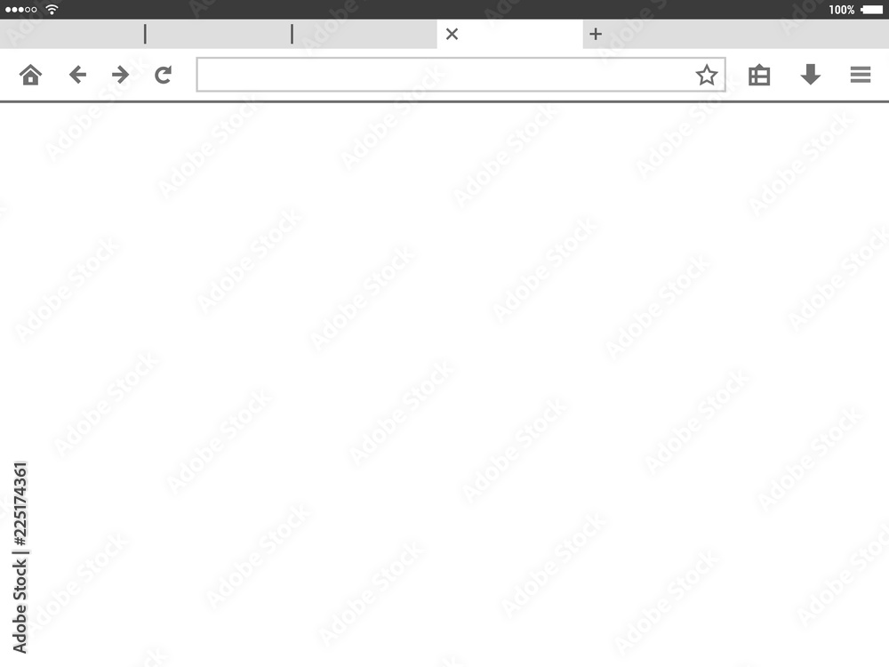 Tablet mobile browser window vector illustration. Tablet mobile browser window vector illustration.