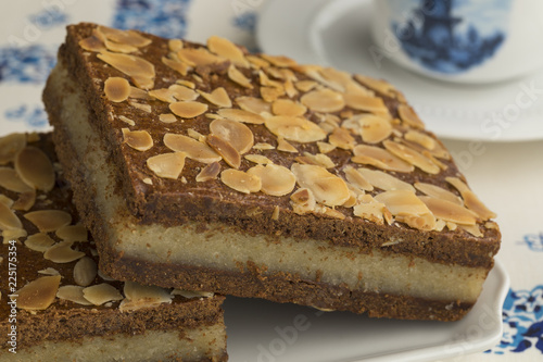 Typical Dutch treat called gevulde speculaas photo