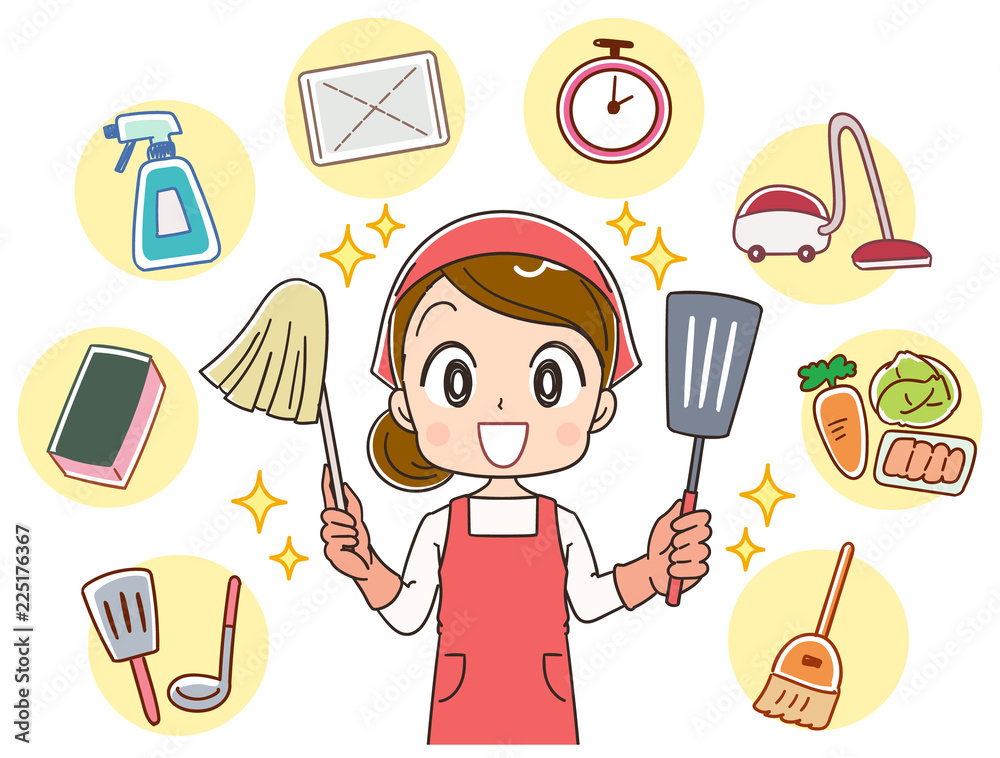 家事のイラスト Stock ベクター Adobe Stock