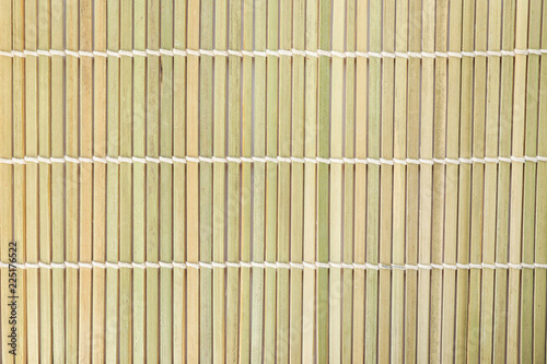 Texture of bamboo mat as background, closeup view