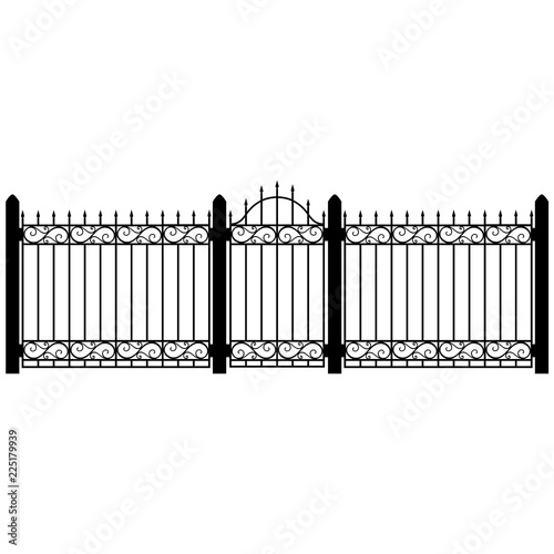 Fence gate vector