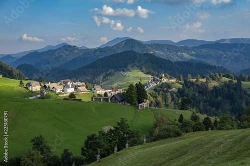 Slovenia, the small village of Spodnja is nestled between de mountain ranges of the Julian Alps