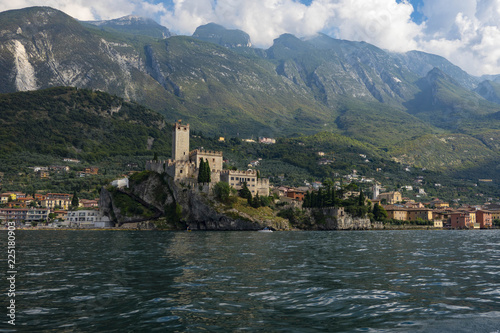Malcesine dominated by a castle is one of the most attractive towns along the Garda-Lake