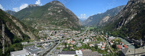 Foto Valle d'Aosta - villaggi di Hone e Bard (panorama dalla fortezza di Bard)