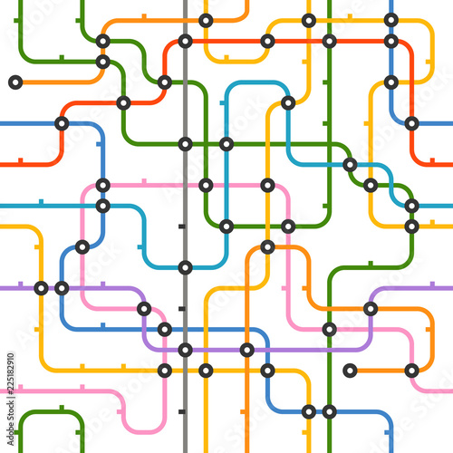 Abstract city transport color scheme. Vector illustration