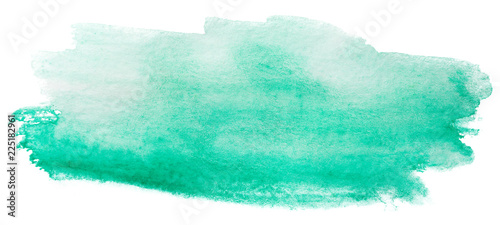 green spot of light watercolor on paper with a texture © Alex