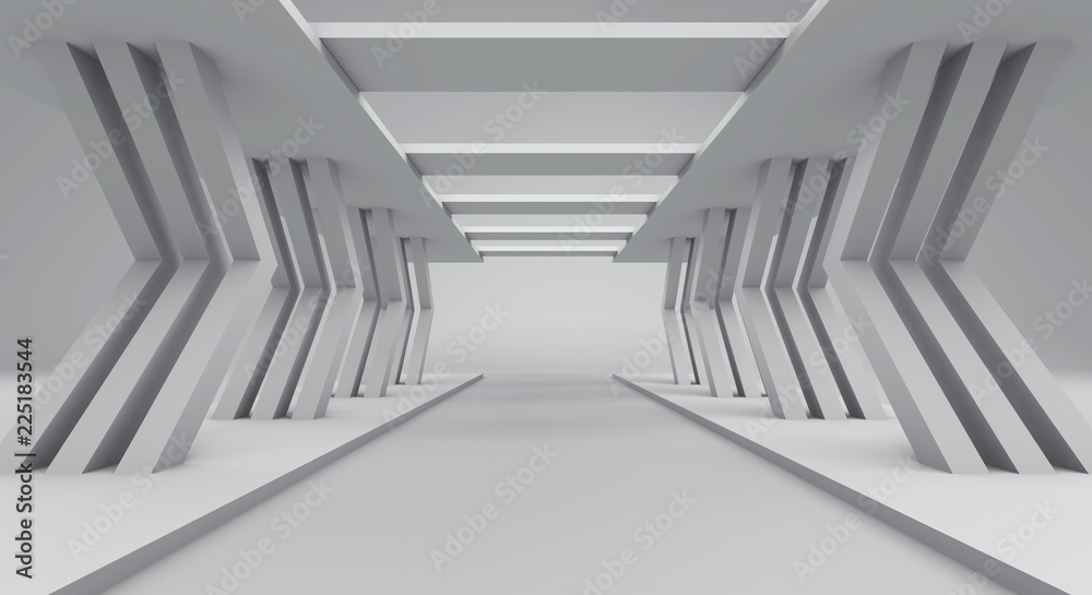 Obraz premium White abstract background and space