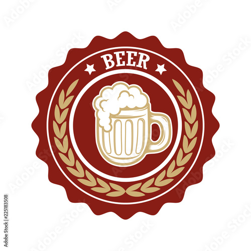 Vintage beer label. Design elements for logo  label  emblem  sign  menu.