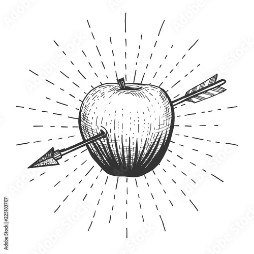 apple shot with arrow
