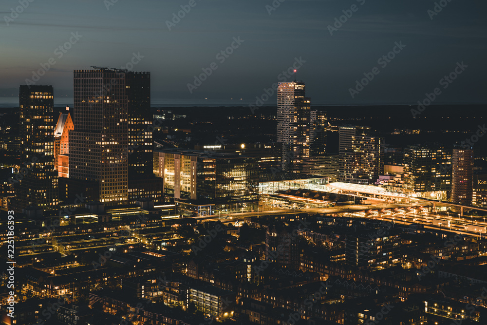 Fototapeta premium The hague city skyline viewpoint, Netherlands