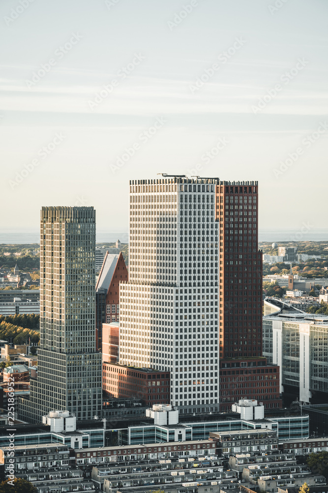 Obraz premium The hague city skyline viewpoint, Netherlands