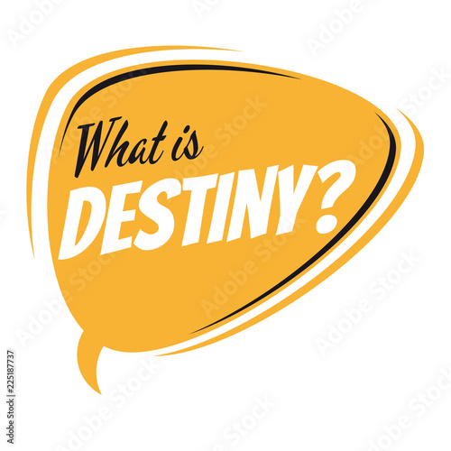 what is destiny retro speech bubble