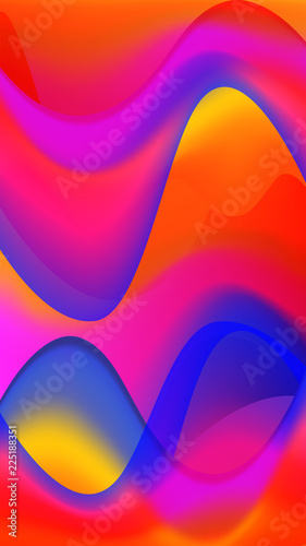 Abstract gradient hot tone color.